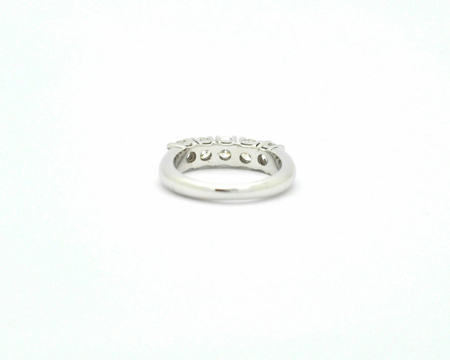 Bague Bague Rivière en or blanc 1,25 ct 58 Facettes