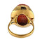 Bague 56.5 Bague en or jaune avec rhodochrosite 58 Facettes G3855
