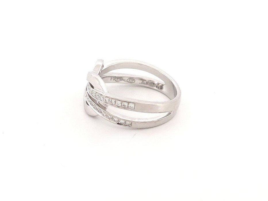 Bague 53 bague FRED chance infinie or blanc diamants 58 Facettes 262821