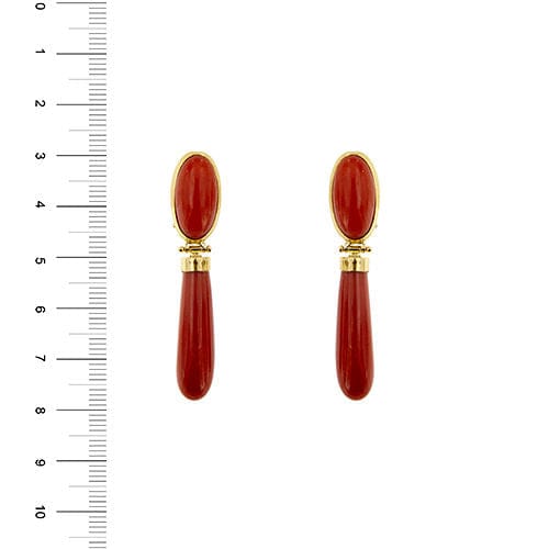 Boucles d'oreilles Boucles d'oreilles en corail 58 Facettes 39773