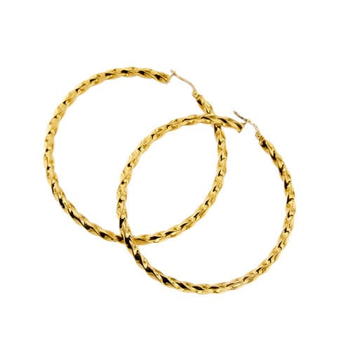 Boucles d'oreilles Grandes boucles d'oreilles créoles 58 Facettes 37640