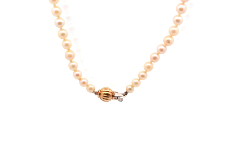 Collier perles de culture et fermoir en or 58 Facettes 26604