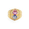 Bague 52 Chopard - Bague Or Jaune Saphir Rose & Bleu 58 Facettes G13362
