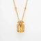 Collier Collier Ananas Citrine Or Jaune 58 Facettes G13446