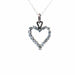 Pendentif Pendentif Coeur or blanc diamants 58 Facettes 2-PEF1-GS36090-05