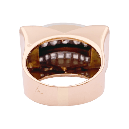 53 Bague "Tank" or rose, platine, diamants. 58 Facettes 34004