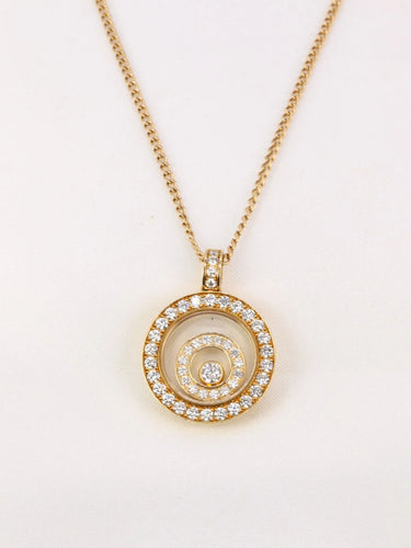 Pendentif CHOPARD - Pendentif HAPPY SPIRIT rond diamants 58 Facettes J84