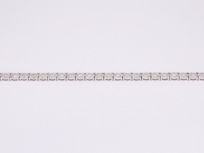Bracelet Bracelet tennis en or blanc avec diamants 58 Facettes 2037