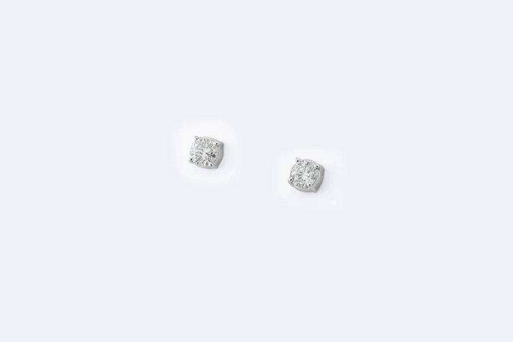 Boucles d'oreilles Oro Bianco Orecchini in oro bianco con diamanti 58 Facettes ORC192