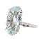 Bague 54.5 Bague Cocktail Or blanc Aigue-marine 58 Facettes 2912925CN