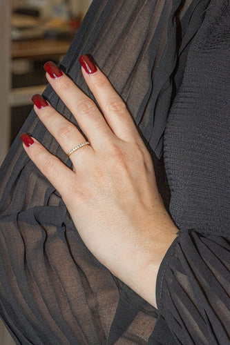 Bague 50 Bague Demi alliance Or jaune Diamant 58 Facettes 2713677CN