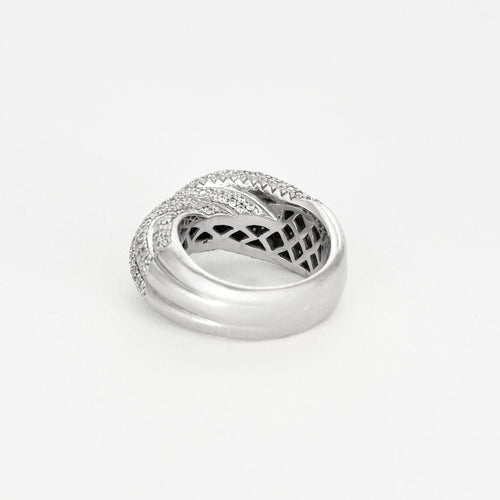Bague 54 Bague or gris et diamants 58 Facettes NAR0120