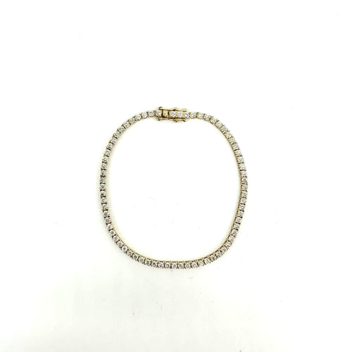 Bracelet Bracelet or jaune rivière de diamants 58 Facettes Z1351818