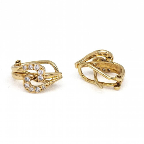 Boucles d'oreilles Boucles d'oreilles originales 1955 en Or et Diamant 58 Facettes D361042JC
