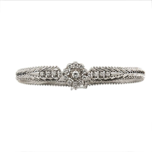 Pulseira de diamante vintage 0,89 ct
