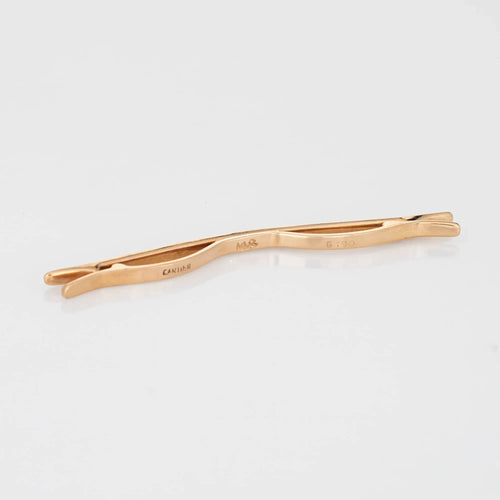 Accessoire c1940s Vintage Cartier Tie Bar Clasp 14k Yellow Gold Fine Men's Jewelry 58 Facettes G12729