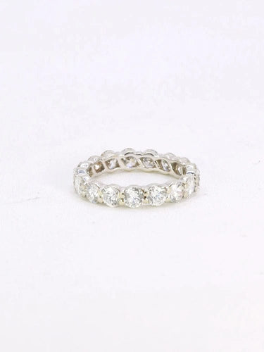 Bague 51 Alliance or blanc diamants ronds 2,7 ct 58 Facettes J530