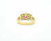 Bague en or jaune avec rubis de 0,50 ct et diamants