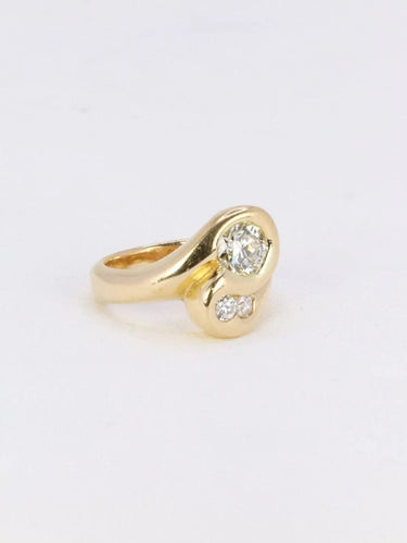 Bague 53 Bague toi et moi diamants 1 ct 58 Facettes J211