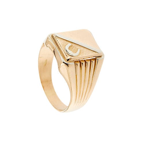 Bague 60 Bague porte-bonheur pour homme en or deux pièces 58 Facettes 34590