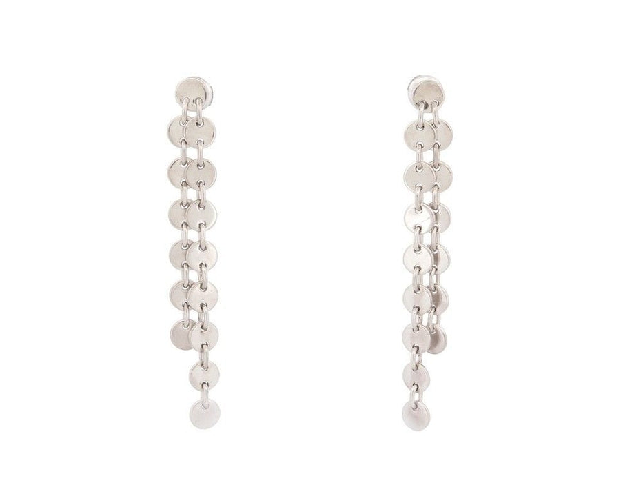 Boucles d'oreilles boucles d'oreilles HERMES es confettis argent massif 58 Facettes 259936