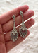 Boucles d'oreilles Boucles d'oreilles style Art Déco en platine avec diamants et saphirs 58 Facettes