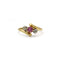 Bague 54 Bague or jaune saphir rose et diamants 58 Facettes 240267R