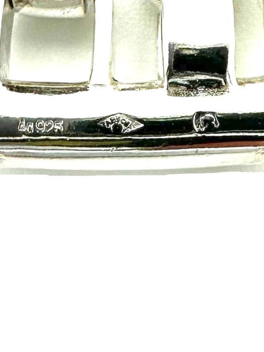 Collier HERMES. Collection « Darius », collier en argent 925/00 58 Facettes