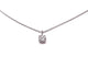 Collier Collier solitaire diamant or blanc 58 Facettes Pend.Dt-FA.27