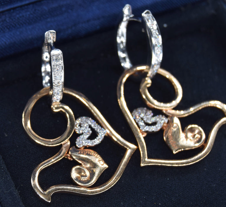 Boucles d'oreilles Boucles d'oreilles Chantecler or diamants 58 Facettes