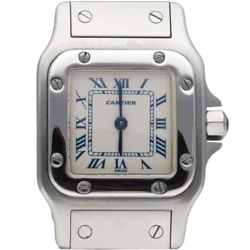 Montre Cartier Montre Santos Galbée Pm 58 Facettes MT42439