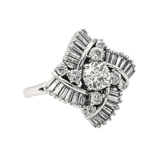 Bague 55 Bague Or blanc Diamant 58 Facettes 3904032CN