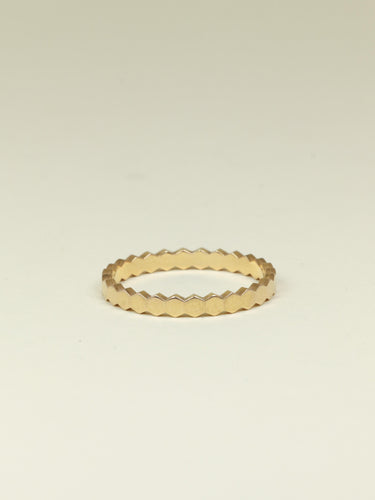 Bague 54 CHAUMET Alliance or rose Bee My Love 58 Facettes 1208.3