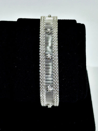 Bracelet BRACELET EN OR BLANC ET DIAMANTS 58 Facettes