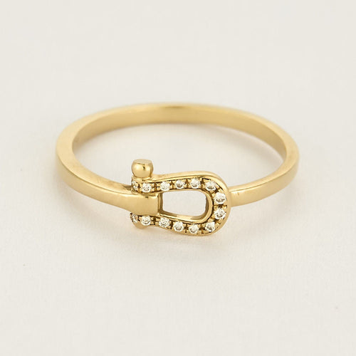 FRED - Force 10 - Petit Modèle - Bague en or jaune et diamant