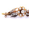 Broche Broche ancienne en or jaune sertie de diamants 58 Facettes