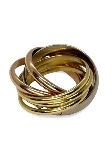Bague 49 Bague Trinity Cartier 3 ors 6 anneaux 58 Facettes 864