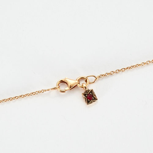 Collier Collier Selim Mouzannar Tourmaline Rose Diamants Or Rose 58 Facettes
