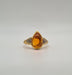 Bague 54 Bague or jaune sertie de diamants et une citrine 58 Facettes