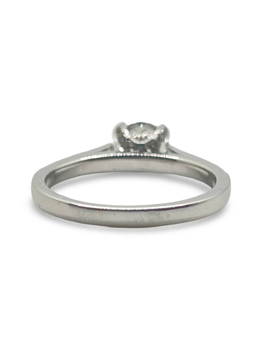 51 Bague solitaire or blanc diamant 1,36 ct 58 Facettes 00019701