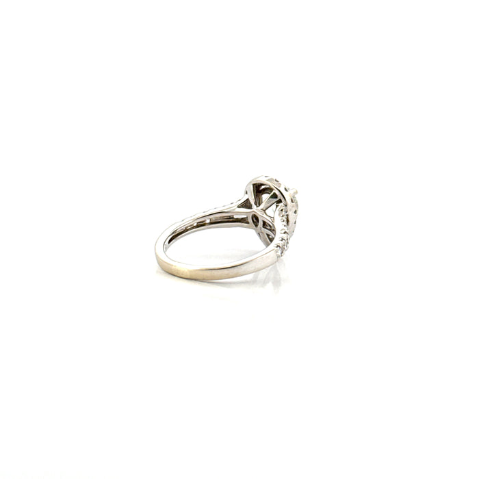 1ct Pear Diamond White Gold Solitaire Ring