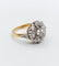 Bague 54 Bague marguerite or jaune, platine et diamants taille ancienne (circa 1920) 58 Facettes A05474