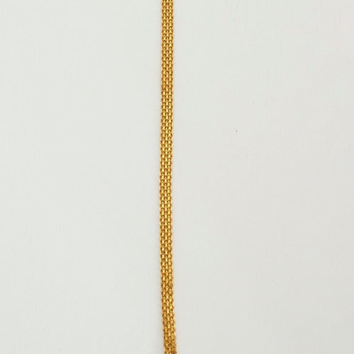 Collier Collier or jaune maille paillasson 58 Facettes LP484