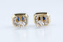 Boucles d'oreilles Boucles d’oreilles saphirs et diamants en or jaune 18k, 0,68 ct 58 Facettes BOSADOC583-107
