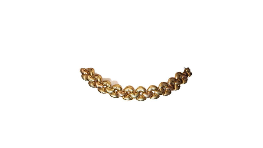 Collier Collier double face en Or jaune et rose 58 Facettes coll.coeur14k.20