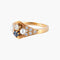 Bague 55 Bague Saphir Perles Diamants 58 Facettes
