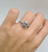 Bague 53 Bague or blanc sertie de diamants baguettes et diamants ronds 58 Facettes