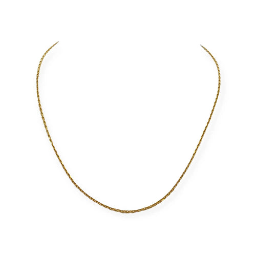 Collier Chaîne or jaune maille forçat 58 Facettes 330079250