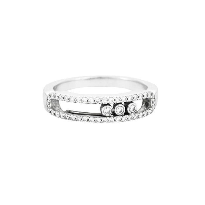 Bague 53 MESSIKA – Bague Move Pavé or blanc et diamants 58 Facettes LODV014452