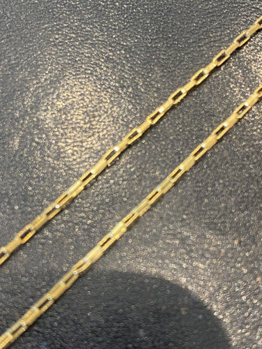 18 karat guldkæde 60cm 